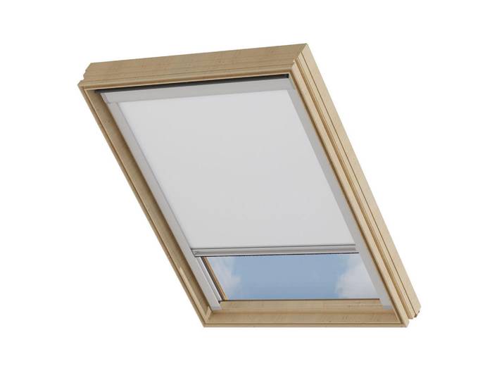 Cocoon Home Concepts Dachfensterrollo Cocoon Größe: Uk04, Weiß, Uni, Rechteckig, 117x80x80 cm, Heimtextilien, Vorhänge, Rollos, Rollos blickdicht
