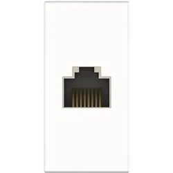 Kindermann 7464000927. Buchsen-Typ: RJ-45, Module Menge (max): 1 Modul(e). Produktfarbe: Weiss, Material: Kunst, Telefon Zubehör