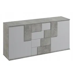 SIDEBOARD ESTRADA 181/85/45 cm mit 4 Schubladen 2 Türen Taupe
