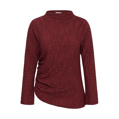 Langarmbluse KAFFE CURVE "KAFFE Curve Bluse langarm KCrina", Damen, Gr. M, port, Blusen