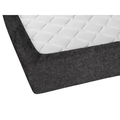 Spannbettlaken BIBERNA "0841380 HERMAL Premium Melange-Biber Spannbetttuch 100% Baumwolle", grau (anthrazit, meliert), L:200cm, Flanell, Obermaterial: 100% Baumwolle, Bettlaken, Spannbettlaken, Biber, wärmend & weich, Rundumgummi, ab Größe 90 x 200 cm
