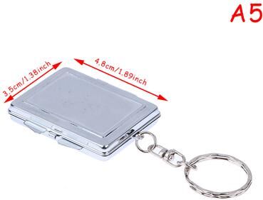 Market Central Double Sided Compact Mirror Keychain For Easy Touch Ups d