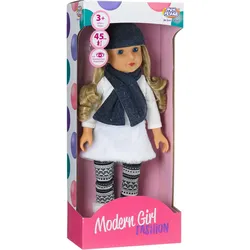 Modern Girl! Puppe Blond mit Longpulli, 45 cm