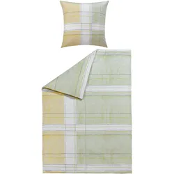 Bettwäsche VIVIAN Satin (BT 135x200 cm) - grün - BT 135x200 cm
