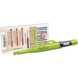 Pica, Marker, Tieflochmarker Set Dry graphit + Ersatzminen (graphit, Härte H)