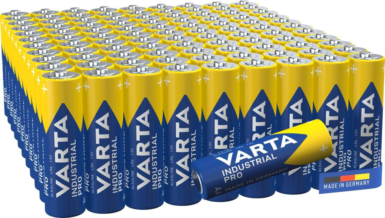 VARTA Industrial Pro AA-batterijen, 100 stuks, Alkaline, 1,5V