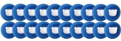 Inspired Finds Reusable Pet Hair Laundry Balls 20pcs Blue