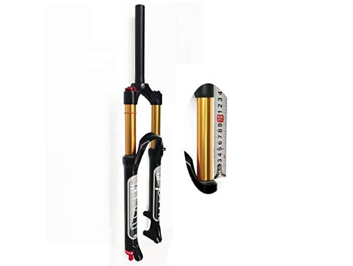 LvTu Federweg 130mm MTB Luft Feder Gabel 26/27.5/29 Zoll, Rebound Adjust 1-1/8 Ultraleicht 9mm QR Mountainbike Vordere Gabel
