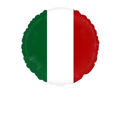 Italien Folienballon rot grün weiß 46 cm