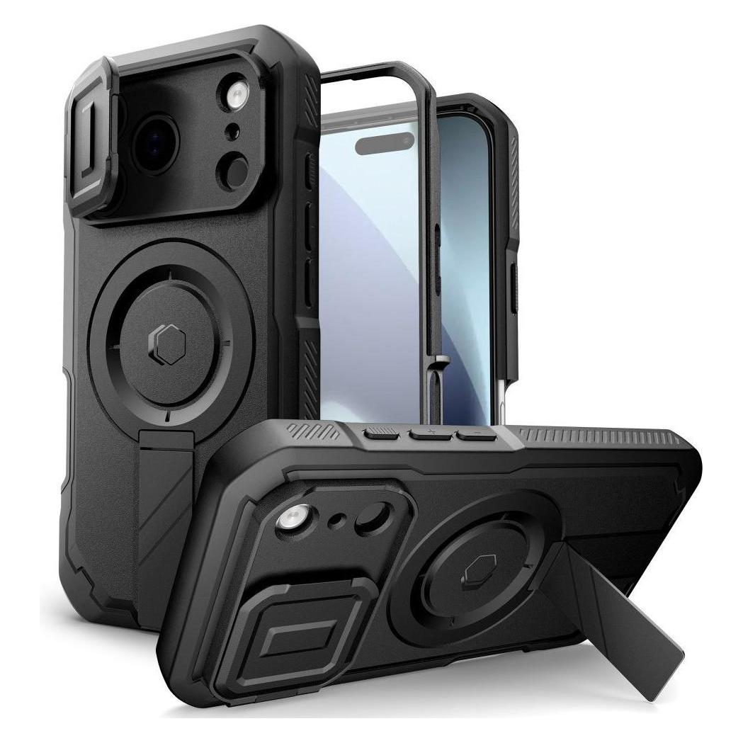 Tech-Protect Kevlar MagSafe Hülle für iPhone 17 Pro - Schwarz (Apple iPhone 17 Pro) (199577)
