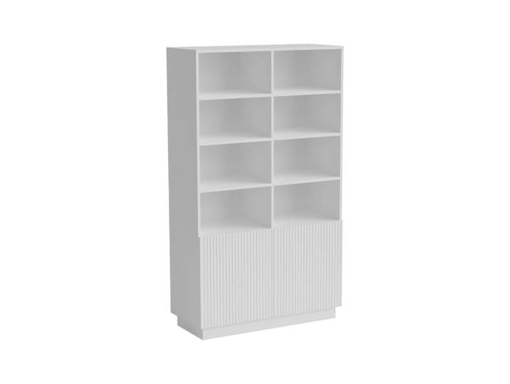 Bibliothèque bois blanc 172x40x100h cm