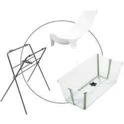 Stokke® FLEXIBATH Badewanne inkl. Badewannensitz Newborn Support und Badewannenständer