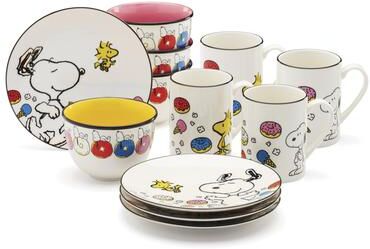 Lenox Chef Snoopy Dinnerware Dessert Set, Service for 4