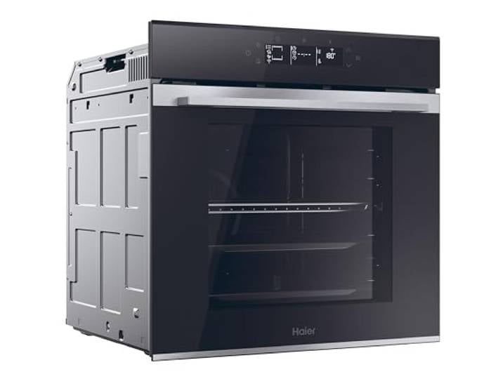 Haier Einbaubackofen ID Serie 2 H6 ID25G3HTX Nische 60 cm, 78 Liter Volumen, 18 Funktionen inkl. AirFry, Wi-Fi, Heißluft-Beheizung mit Grill, Hydrolyse-Reinigung