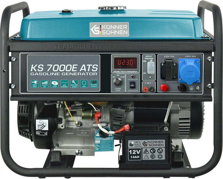 KS7000E ATS Stromerzeuger Strom generator Benzin Notstromaggregat 5.5 kW