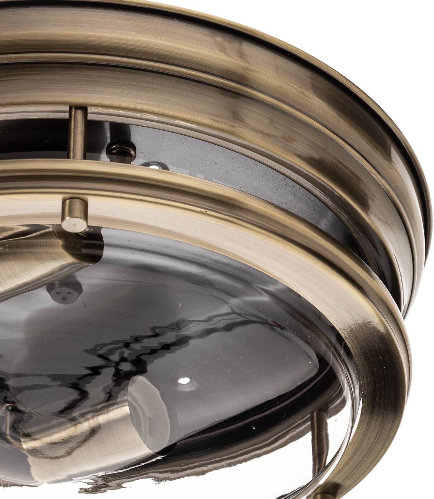 Searchlight Ceiling Light Edinburgh, dimmable, Bronze / antique brass, Living / Dining Room, metal, Ceiling Light