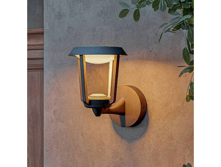 Philips Außenwandleuchte Nuvy, alu / grau / zink, Aluminium