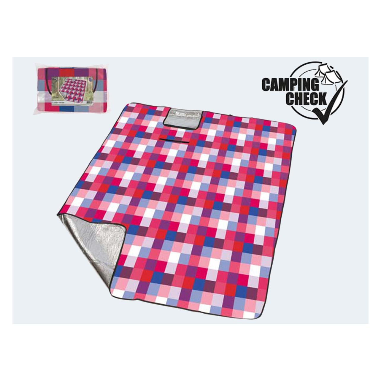 Happy People Picknickdecke 175x135cm Alurückseite Taschenform (78462)