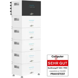 SunEnergyXT 500 mit 5× B500 Erweiterungsbatterien – All-in-One-Hybridspeichersystem (30 kWh / 800 W) | Sofort lieferbar
