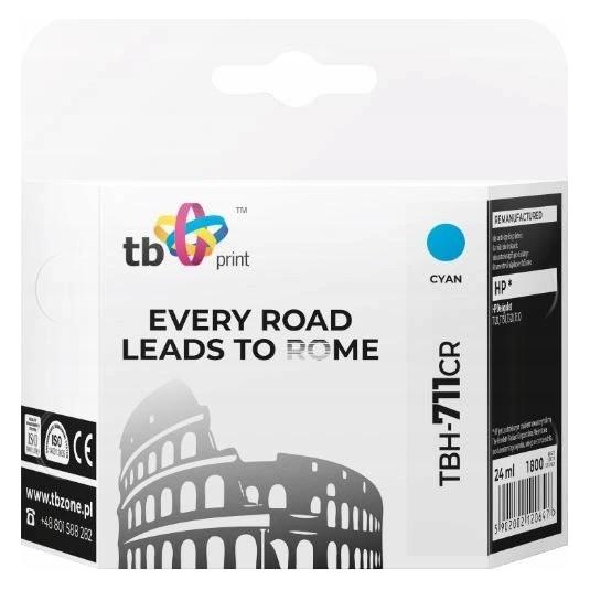 Print Tusz TB Tusz do HP DesignJet T530 TBH-711CR CY ref.-TBH-711CR (TBH-711CR)