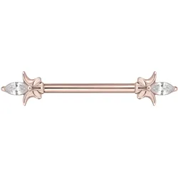 Titan Barbell mit Push Fit KRISTALLSPITZE