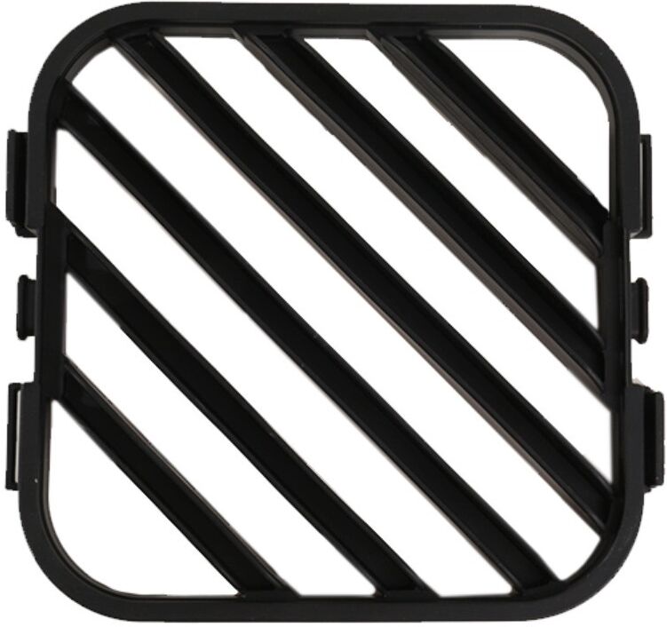 INF Silikon Heißluftfritteusen-Trenner & Grillrost – Lebensmittelecht, hitzebeständige Öl-Auffang-Abtropfschale, Mehrfarbig, Schwarz