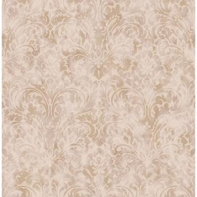 Seabrook Designs Bernie Damask Unpasted Wallpaper