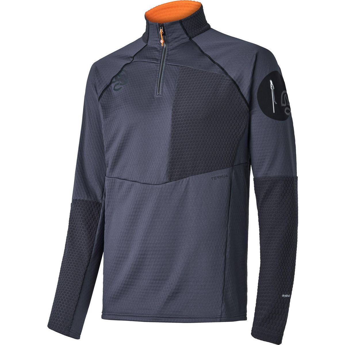 Ternua Ragger 1/2 Zip M whales grey/autumn leaf (1386) L 1208303-1386-L