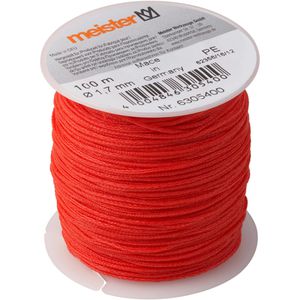 Meister Maurerschnur WU6305400, rot, Ø 1,7mm, geflochtenes Polyethylen, 100m