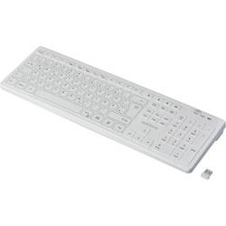 Renkforce RF-WRK-300 Kabellos Hygiene-Tastatur Deutsch, QWERTZ Weiß (matt) Spritzwassergeschützt RF-6304712