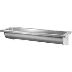 Waschrinne CANAL Edelstahl 1.4301 für Wandmontage 120 cm