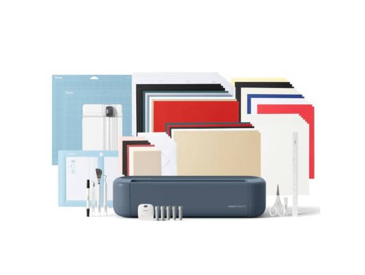 Cricut Maker™ 5 Deluxe Bundle + digitale Inhalte, intelligente Schneidemaschine. Enthält Materialien für 100 Projekte + zusätzliche digitale Bonusinhalte.