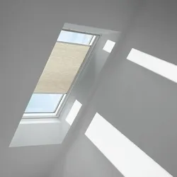 VELUX Wabenplissee Elfenbein 1166, MK06, Aluminiumschiene,Elektro,GGU,VELUX