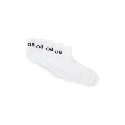 Sportsocken BOSS, Herren, Gr. 43-46, Sockengröße, weiß, Baumwollmischung, Socken Sportsocken