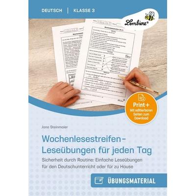 Wochenlesestreifen - Leseübungen für jeden Tag, Set von Jana Steinmaier, Lernbiene, 978-3-7468-1294-6