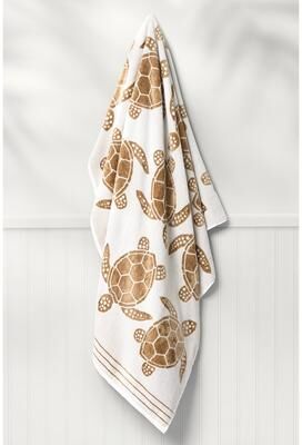 Caro Home Turtle Cotton Blend Beach Towel