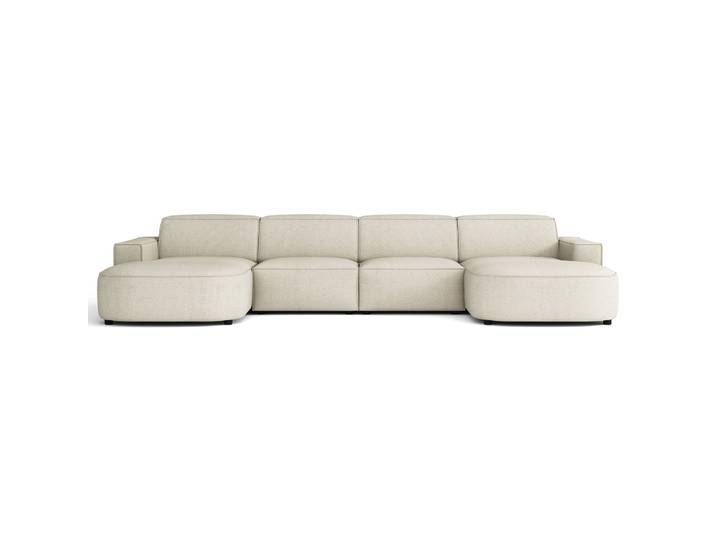 Modulares Ecksofa Sallmo U-förmig universell cremefarben,