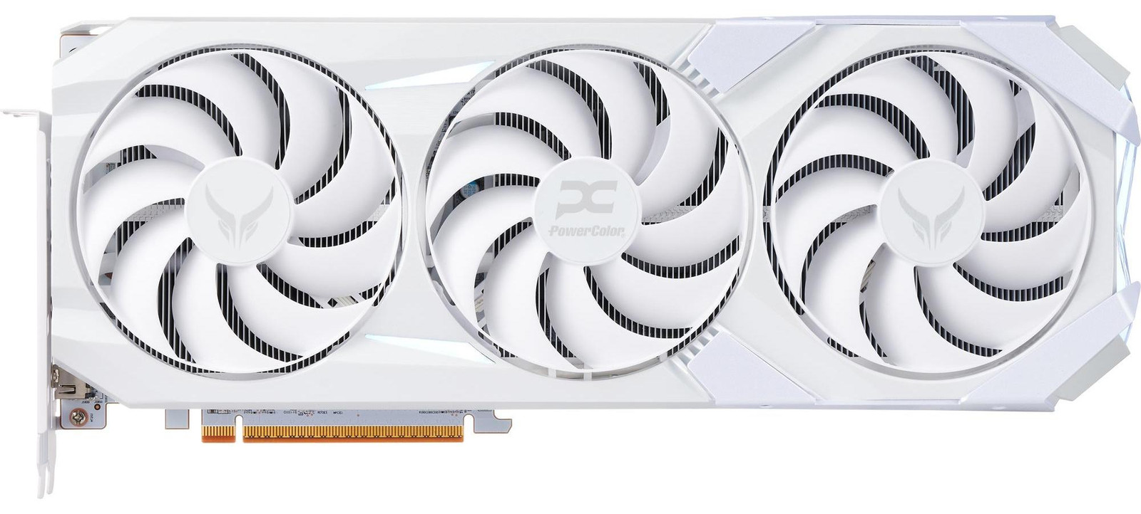 PowerColor Radeon RX 9070 XT Red Devil Spectral 16GB GDDR6 Videokaart met 3 ventilatoren, wit
