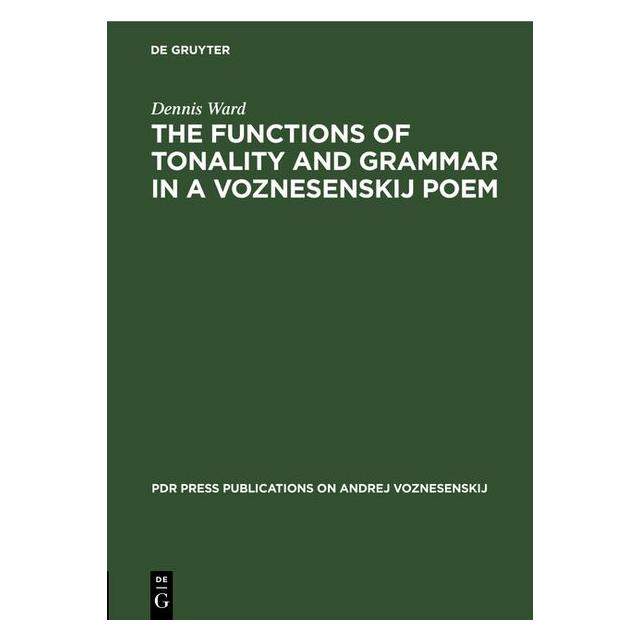 De Gruyter Ward:The Functions of Tonality and Gram (Englisch, Hardcover, Dennis Ward) (67777894)
