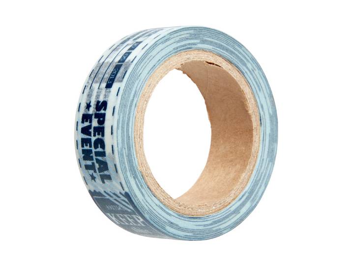 Washi-Tape mit Ticket Blau