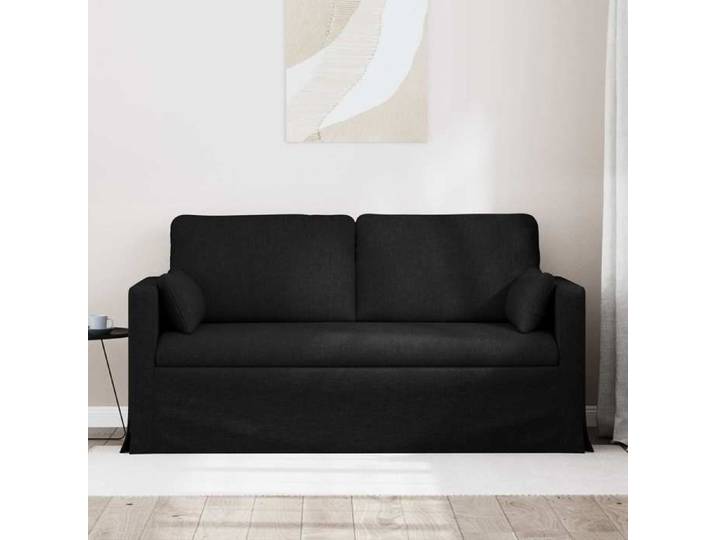 Noir SOFA - PHSH - Canapé 140cm - 2 places - Noir Métал C362