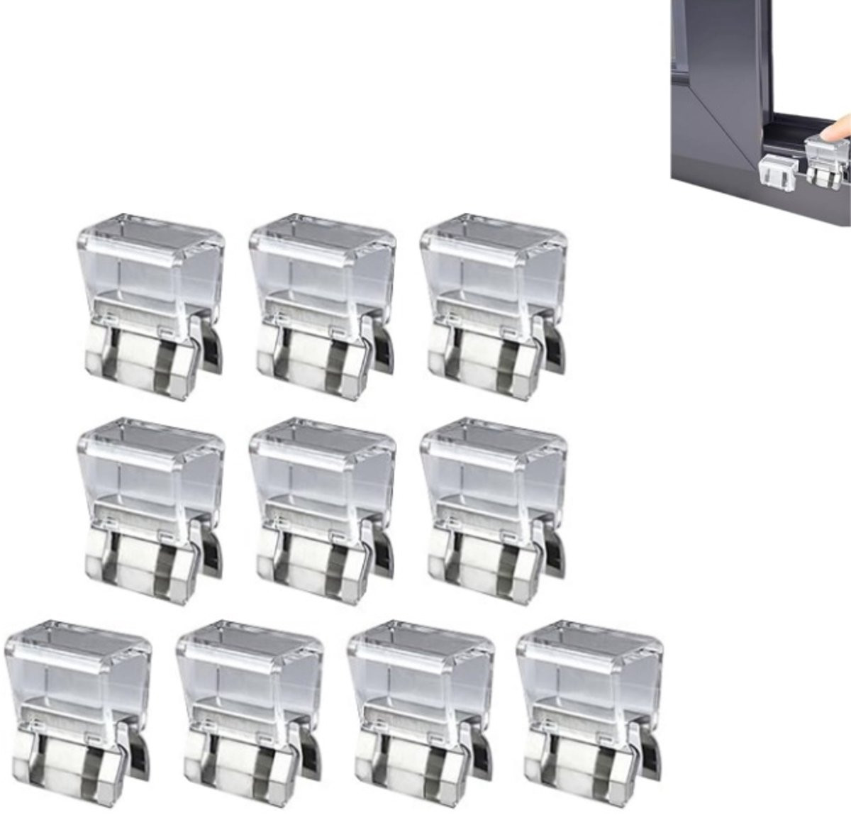 10 stuks Bevestiging voor raamhor en multifunctionele broekclip