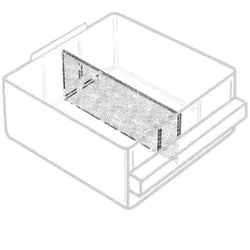 raaco Querteiler für Schubladen-Magazin, HxB 57x275mm