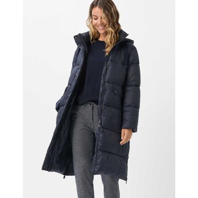 Funktionsmantel BRAX "Style TINA", Damen, Gr. 42, navy, Web, 100% Polyamid, Mäntel, THERMORE: Steppmantel mit innovativer Füllung