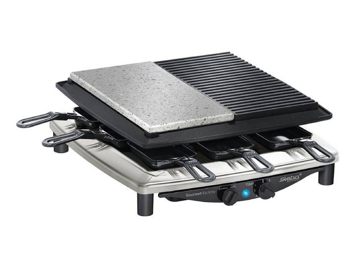 Steba RC4 Plus Deluxe Raclettegerät Schwarz