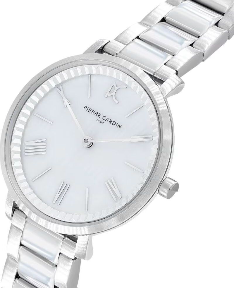 Reloj Pierre Cardin Cbc 5002 Plateado Gris 32mm Mujer