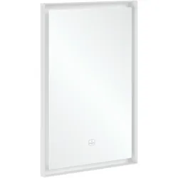 Villeroy & Boch Subway 3.0 Spiegel, 500x750 mm, White Matt, mit dimmbarer LED-Beleuchtung