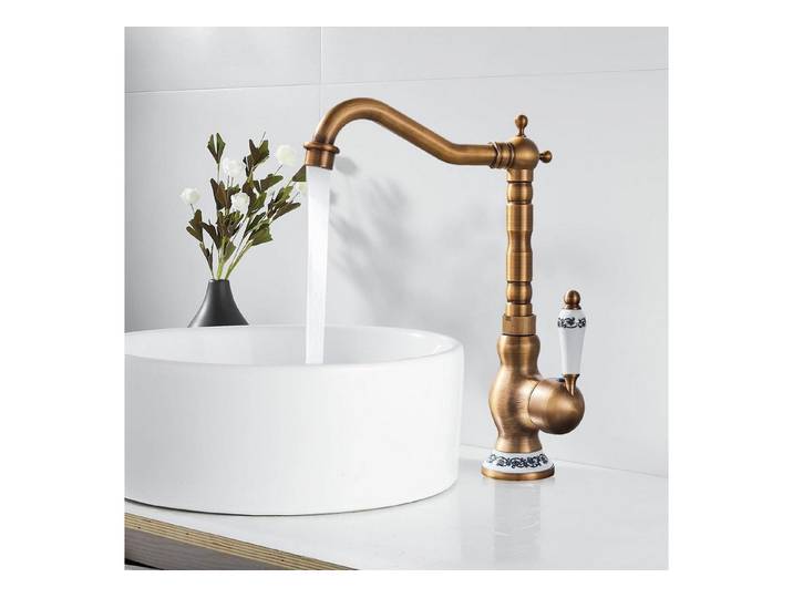 LuxusKollektion Spültischarmatur Kuechenarmatur Retro Mittelalter Bronze (1-St)