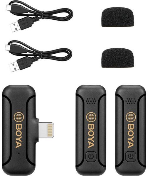 Boya Trådløst Mikrofonsystem X2 By-Wm3