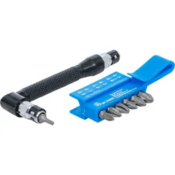BGS Winkelschrauber mit 7 Doppelklingen-Bits | Antrieb Außensechskant 6,3 mm (1/...